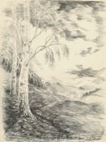 Рисунок С.П. Титова «Две березки на опушке»   О/Ф 2698