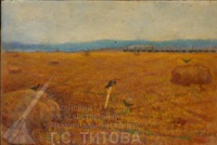 Картина С.П.Титова "Место приземления Г.С.Титова" О/Ф 78